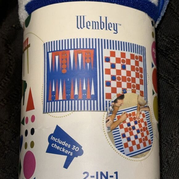 Wembley two in one checkers and backgammon towel set - Picture 4 of 7